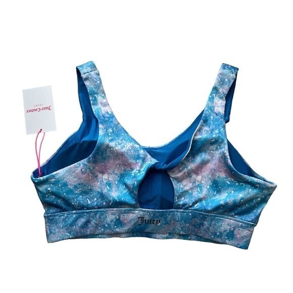 NWT Juicy Couture Sports Bra SZ XXL Aurora Print - Picture 2 of 5